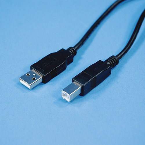 USB CABLE  USB A to USB B  5  BLACK   BTP  