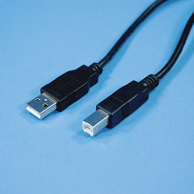 USB Cable  USB A TO USB B   10  BLACK