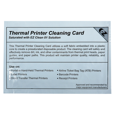 Thermal Cleaning Card 3 x 6
