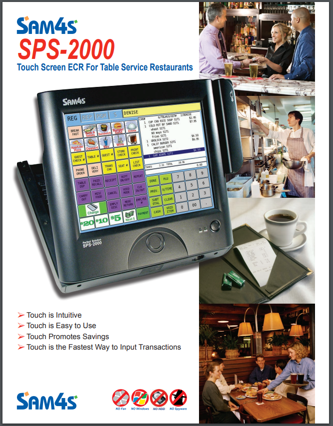 SPS-2000 For Table Service: 