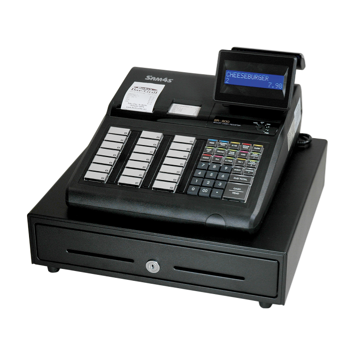 ER-945 Cash Register -  Raised-Key Keyboard;  Receipt & Journal Printers