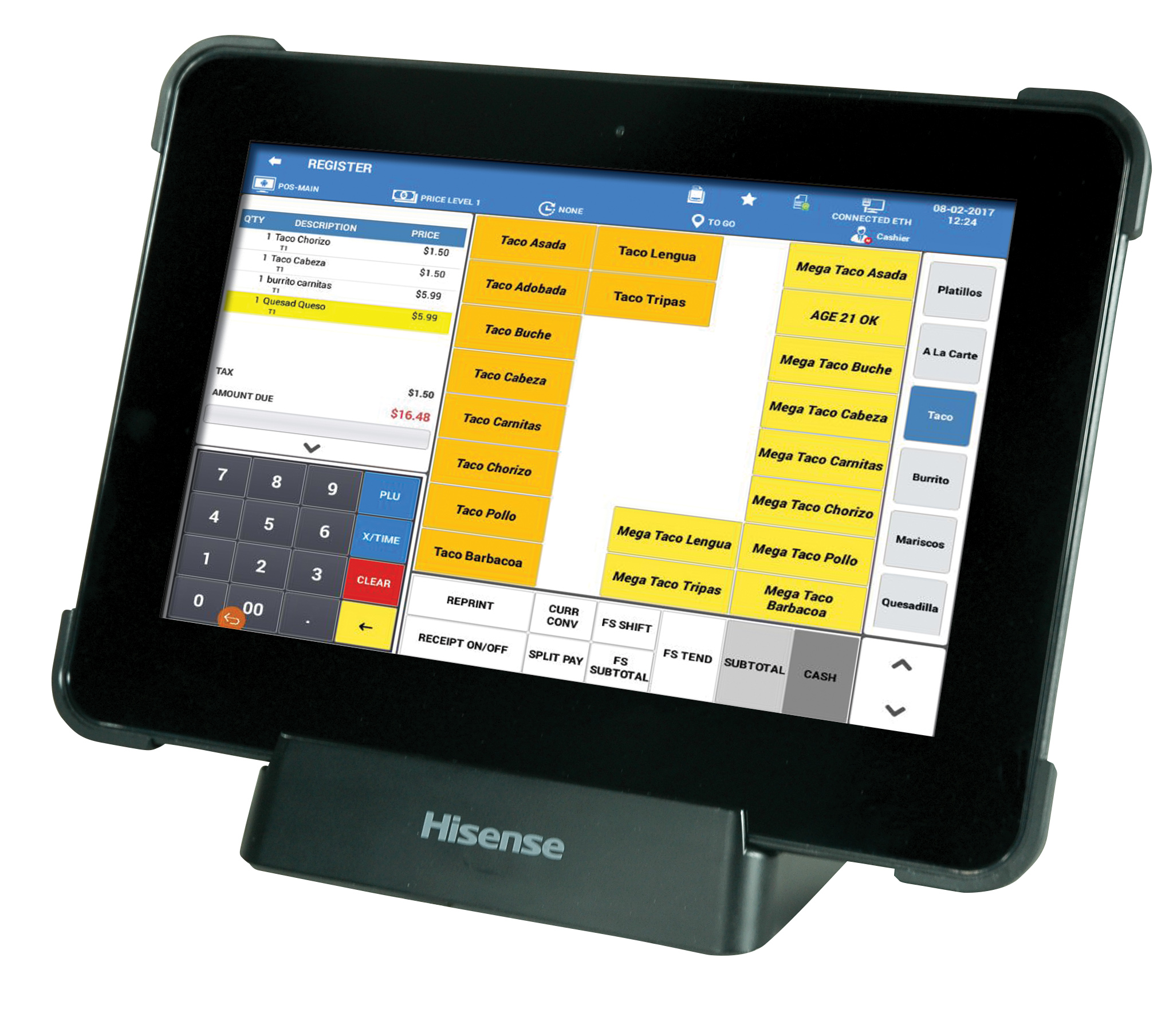 SAM4POS HM616 handheld or mobile POS device