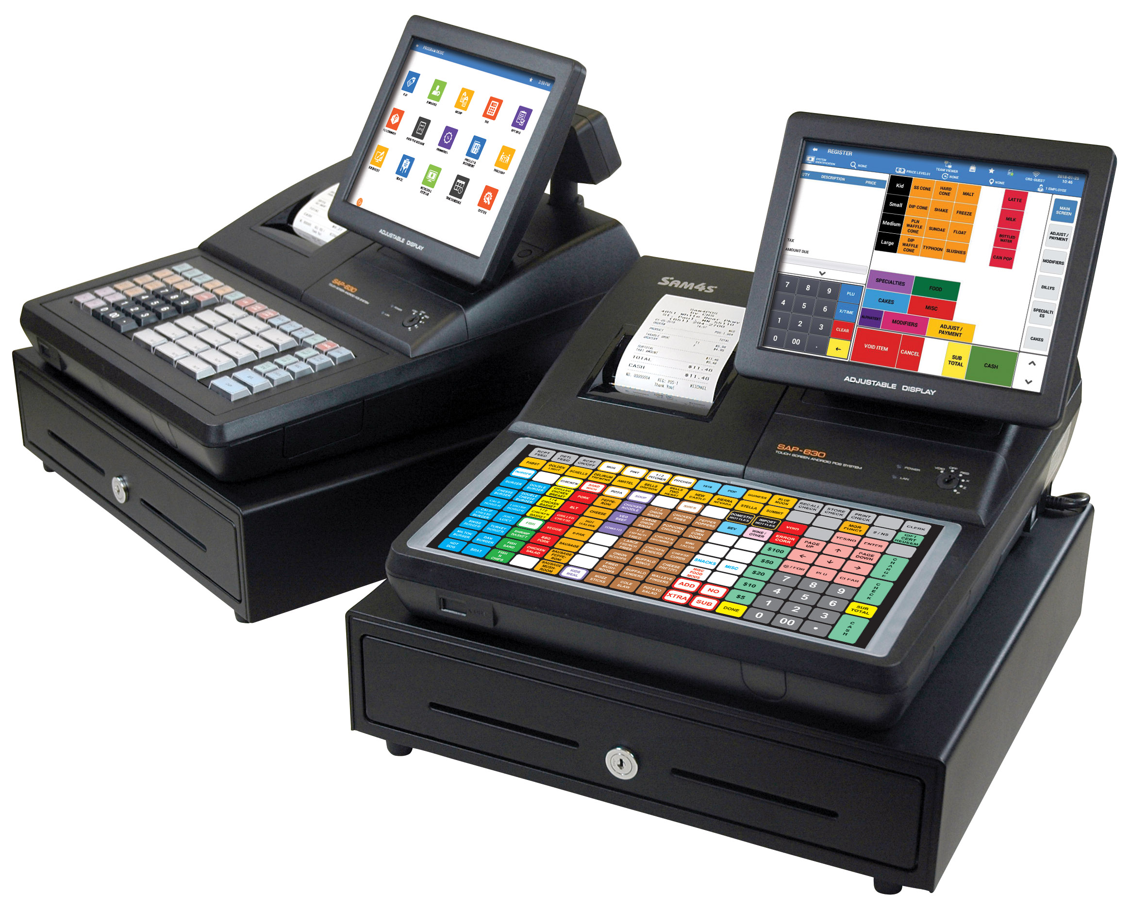 SAM4POS SAP-630 terminal options